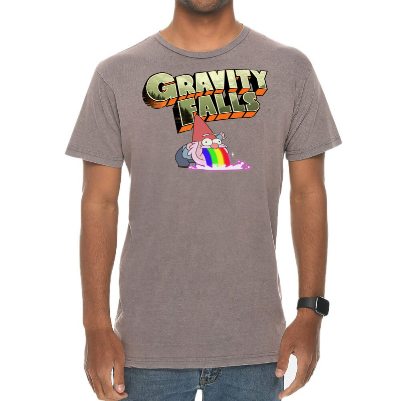 Gravity Falls Gnome Puke Vintage T-shirt | Artistshot