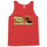 Walleye Fishin And Cold Beer Sippin Music Tank Top | Artistshot