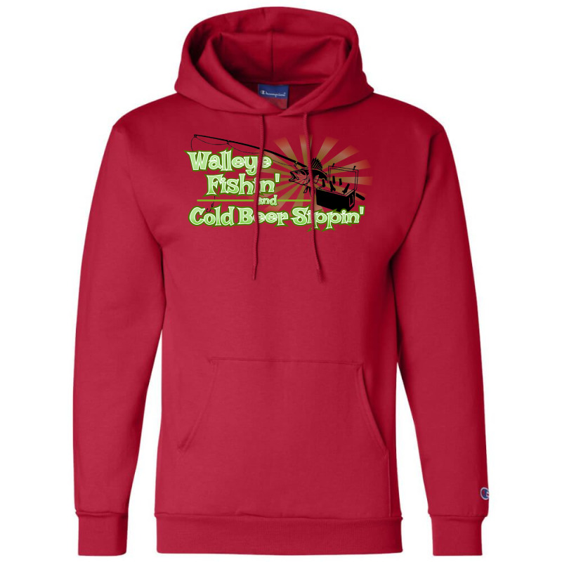 Walleye Fishin And Cold Beer Sippin Music Champion Hoodie by orriabijli6 | Artistshot