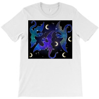 Night Sky Dragons Flying T-shirt | Artistshot