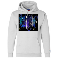 Night Sky Dragons Flying Champion Hoodie | Artistshot