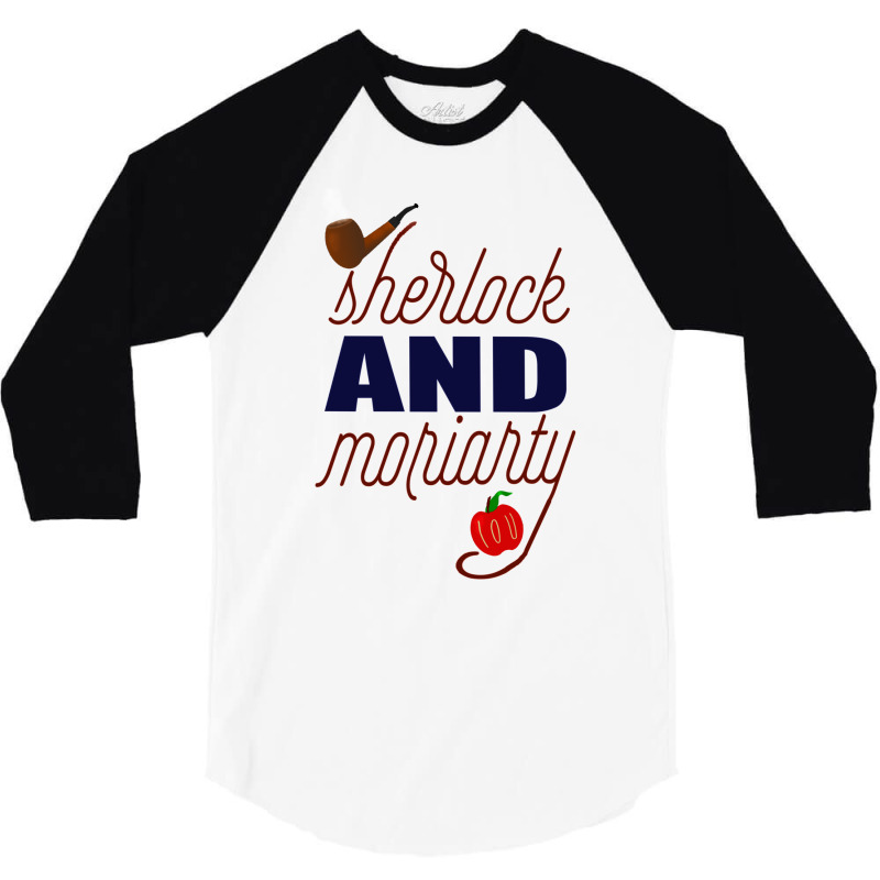 Sherlock And Moriarty 3/4 Sleeve Shirt by ferrarperishc | Artistshot