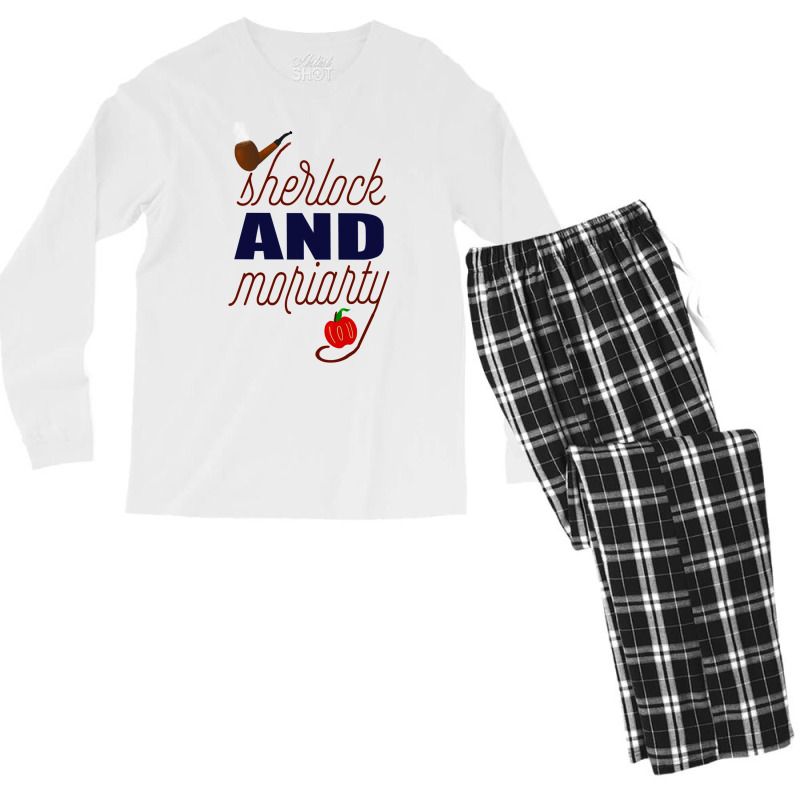 Sherlock And Moriarty Men's Long Sleeve Pajama Set by ferrarperishc | Artistshot