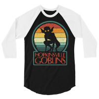 Hopkinsville Goblins   Cool Retro Vintage Kentucky 3/4 Sleeve Shirt | Artistshot