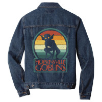 Hopkinsville Goblins   Cool Retro Vintage Kentucky Men Denim Jacket | Artistshot