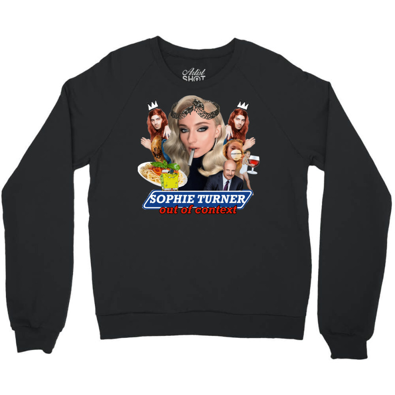 Sophie Turner 8 Crewneck Sweatshirt by ferrarperishc | Artistshot