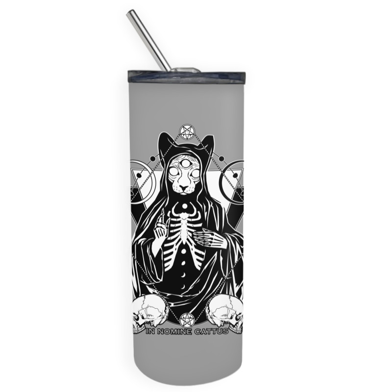 In Nomine Cattus   The Cat Priest Skinny Tumbler by gabyorn2 | Artistshot