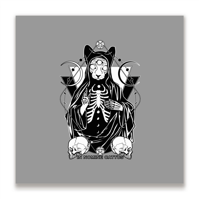 In Nomine Cattus   The Cat Priest Metal Print Square by gabyorn2 | Artistshot