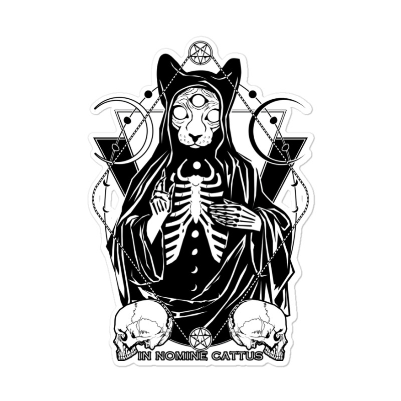 In Nomine Cattus   The Cat Priest Sticker by gabyorn2 | Artistshot