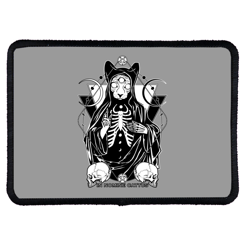 In Nomine Cattus   The Cat Priest Rectangle Patch by gabyorn2 | Artistshot