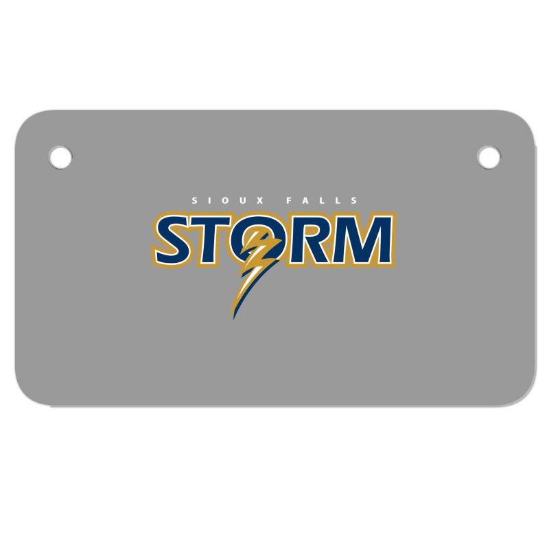 Sioux Falls Storm Motorcycle License Plate | Artistshot