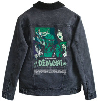 Demons 3 Unisex Sherpa-lined Denim Jacket | Artistshot