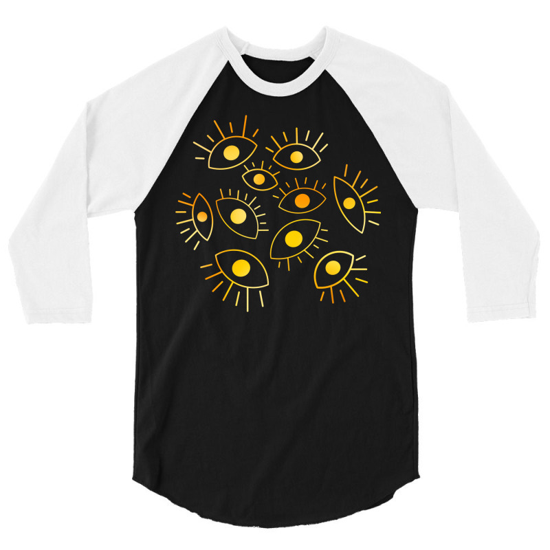 Eyes Of The Void   Golden Fire 3/4 Sleeve Shirt | Artistshot