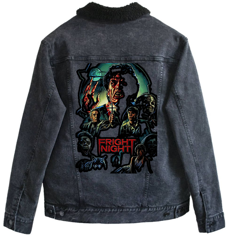 Fright Night 2 Unisex Sherpa-lined Denim Jacket | Artistshot