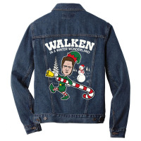 Walken In A Winter Wonderland1 Men Denim Jacket | Artistshot