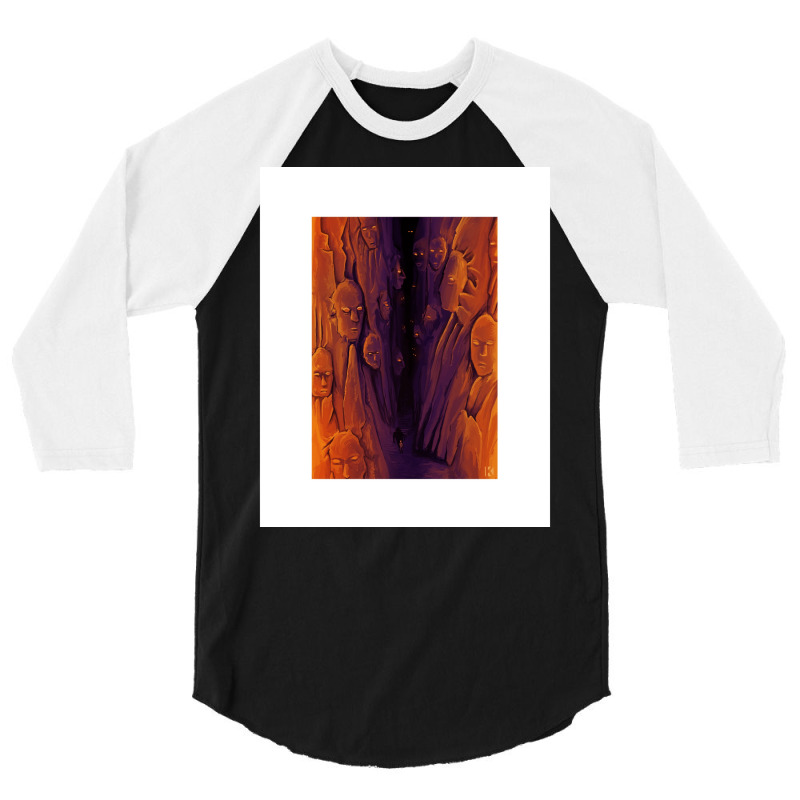 Path Of The Many Face God 3/4 Sleeve Shirt by wedmanrolingf | Artistshot