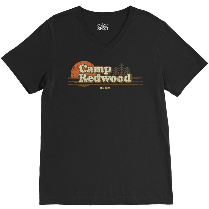 Camp Redwood 1984 V-Neck Tee by fiserpoughk | Artistshot