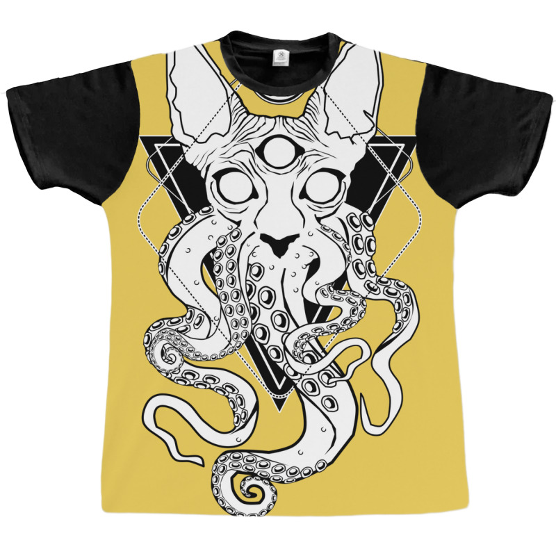 Cathulhu   The Cosmic Tentacle Cat Graphic T-shirt by fiserpoughk | Artistshot