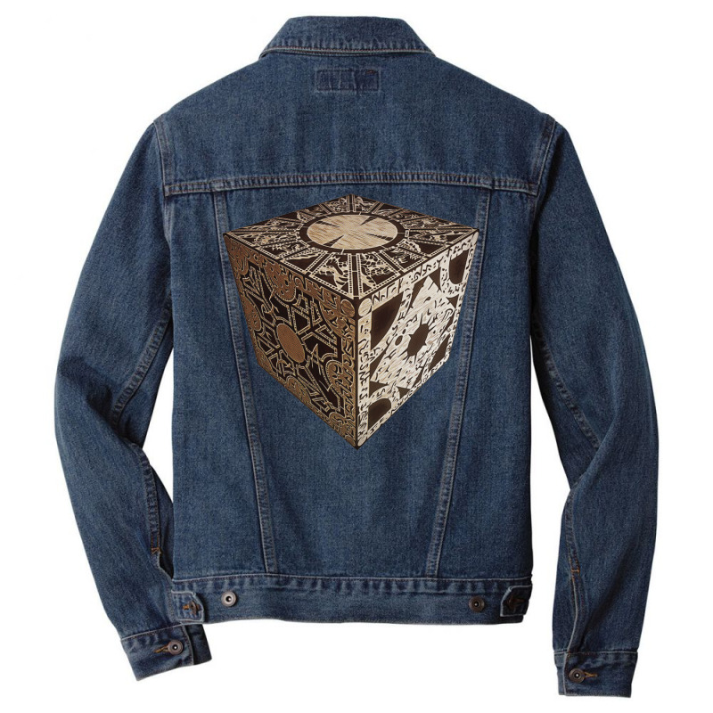 Cenobite Lament Configuration Puzzle Box Men Denim Jacket by russchaixt | Artistshot