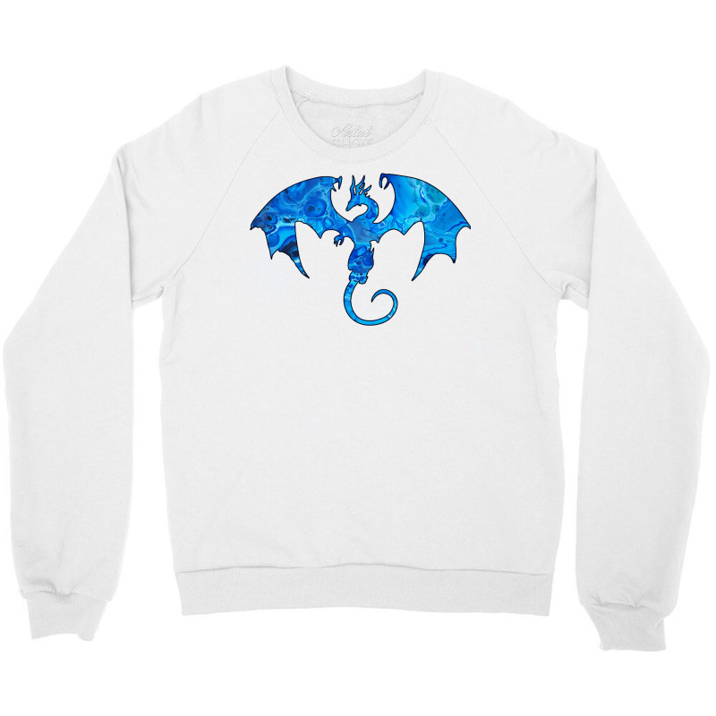 Ice Dragon Crewneck Sweatshirt by peatcrascow | Artistshot