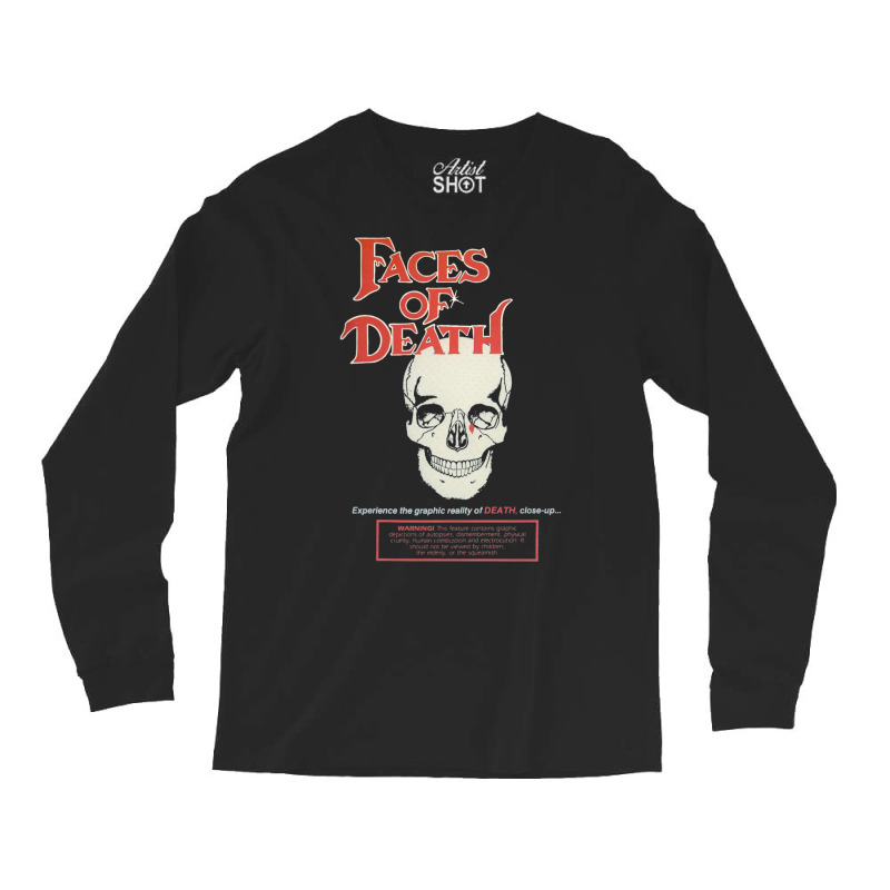 Faces Of Death   Cover Art（1978）☆vhsgasm Vid Long Sleeve Shirts | Artistshot