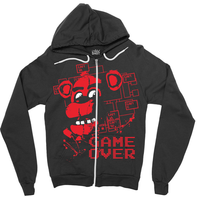 Five Nights At Freddy's Pizzeria Game Over Zipper Hoodie | Artistshot