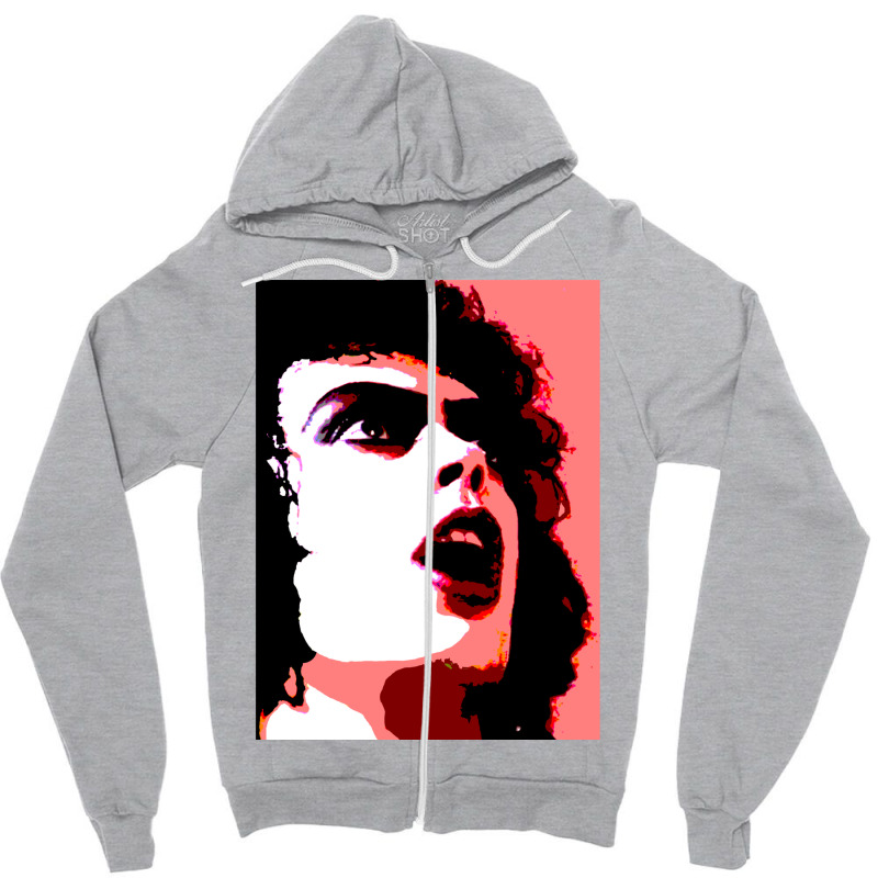 Frank N Furter Andy Warhol  (1) Zipper Hoodie | Artistshot