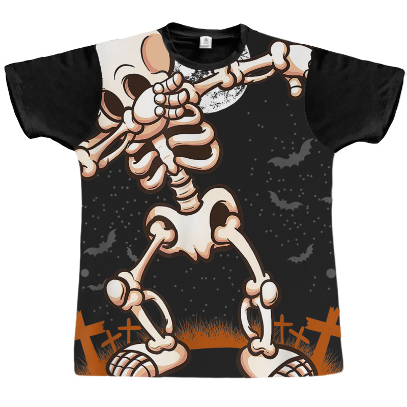 Halloween Shirts For Boys Kids Girl Dabbing Skelet Graphic T-shirt | Artistshot