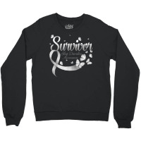 Butterfly Survivor Sleep Disorders Awareness Crewneck Sweatshirt | Artistshot