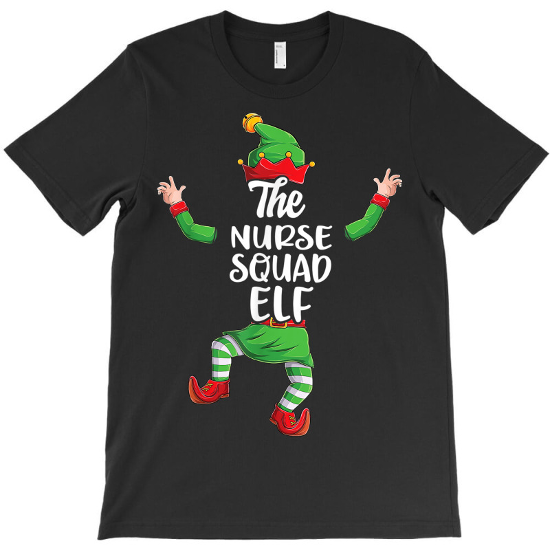 Nurse Squad Elf Family Matching Christmas Pajamas T-shirt | Artistshot