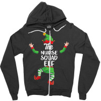 Nurse Squad Elf Family Matching Christmas Pajamas Zipper Hoodie | Artistshot