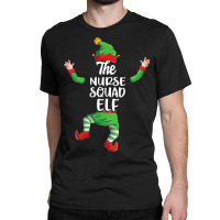 Nurse Squad Elf Family Matching Christmas Pajamas Classic T-shirt | Artistshot