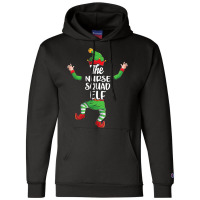 Nurse Squad Elf Family Matching Christmas Pajamas Champion Hoodie | Artistshot