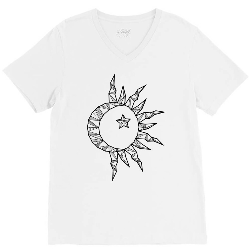 Moon Of My Life   White V-Neck Tee by nanzolveyt | Artistshot