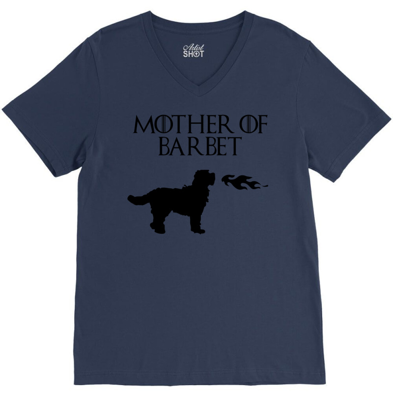 Mother Of Barbet V-Neck Tee by nanzolveyt | Artistshot