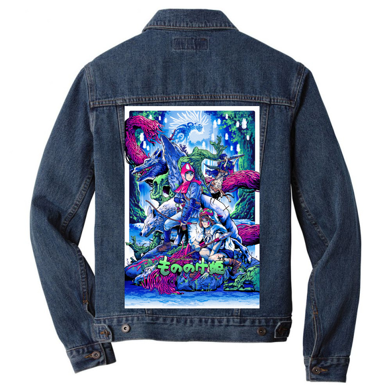 Princess Mononoke Men Denim Jacket by alexipratama | Artistshot