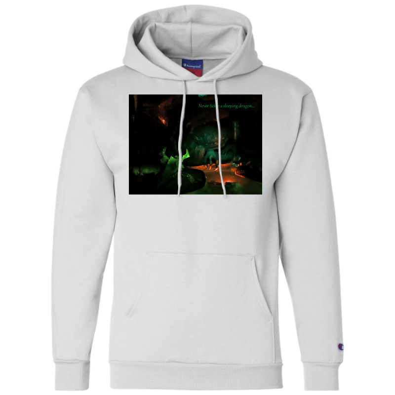 Never Tickle A Sleeping Dragon Champion Hoodie by mallekquider1 | Artistshot