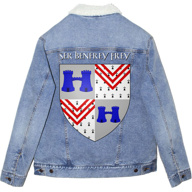 Ser Benfrey Frey Coat Of Arms Heraldry Sigil   A S Unisex Sherpa-lined Denim Jacket | Artistshot