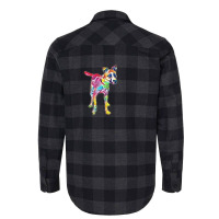 Excited Large Mixed Breed Dog Flannel Shirt | Artistshot