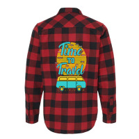 Time To Travel Summer Beach Flannel Shirt | Artistshot