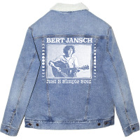 Bert Jansch  Retro Style Folk Music Design Unisex Sherpa-lined Denim Jacket | Artistshot