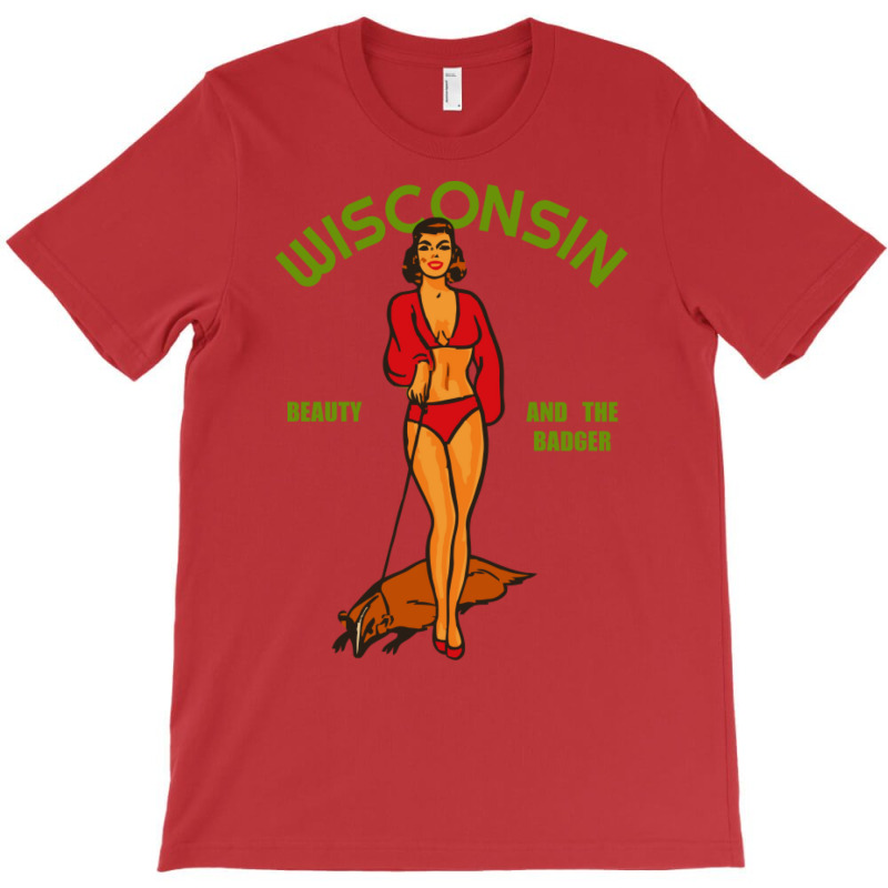 Beauty And The Badger  Retro Wisconsin Pride T-shirt | Artistshot