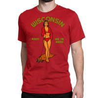 Beauty And The Badger  Retro Wisconsin Pride Classic T-shirt | Artistshot