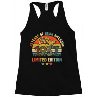 65 Year Old Vintage 1957 Limited Edition 65th Birt Racerback Tank | Artistshot