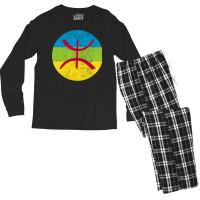 Berber  Imazighen Faded Style Flag Design Men's Long Sleeve Pajama Set | Artistshot