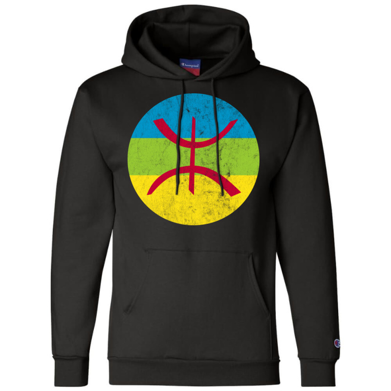 Berber  Imazighen Faded Style Flag Design Champion Hoodie | Artistshot