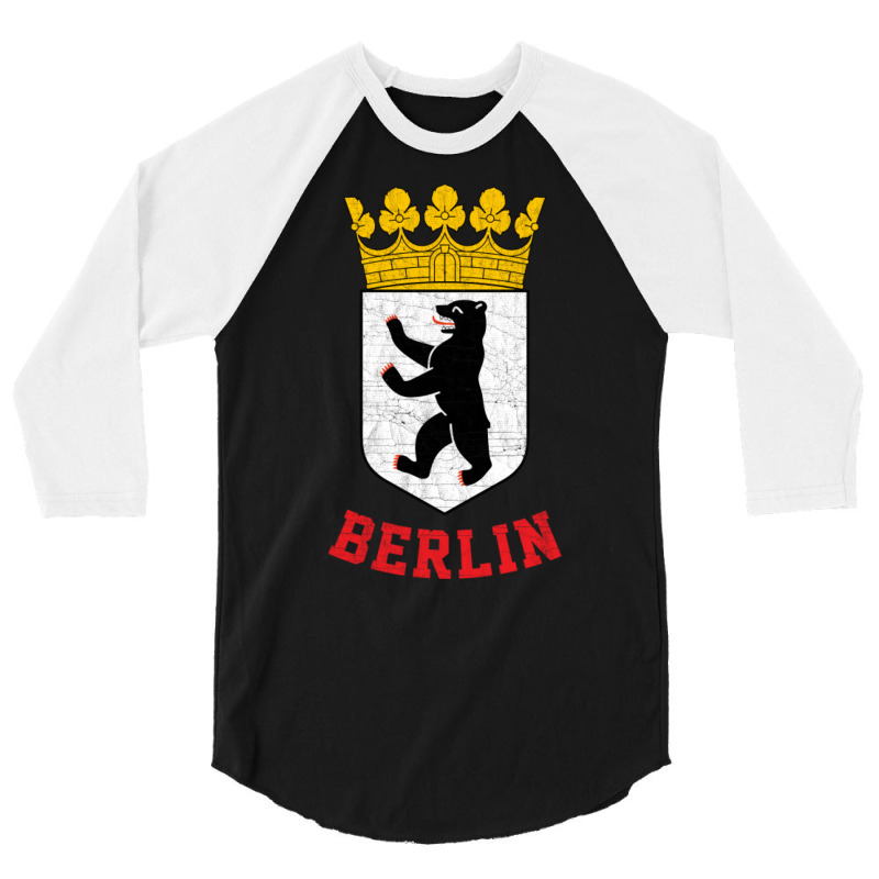 Berlin, Germany   Vintage Style Design 3/4 Sleeve Shirt | Artistshot