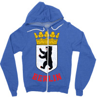 Berlin, Germany   Vintage Style Design Zipper Hoodie | Artistshot