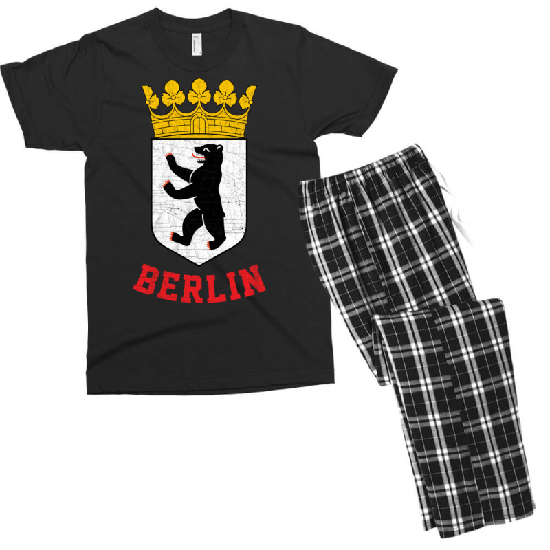 Berlin, Germany   Vintage Style Design Men's T-shirt Pajama Set | Artistshot