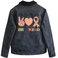 Be Kind Unisex Sherpa-lined Denim Jacket | Artistshot